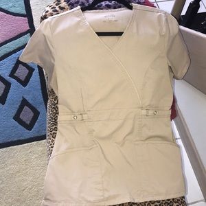 Beige Scrub Top